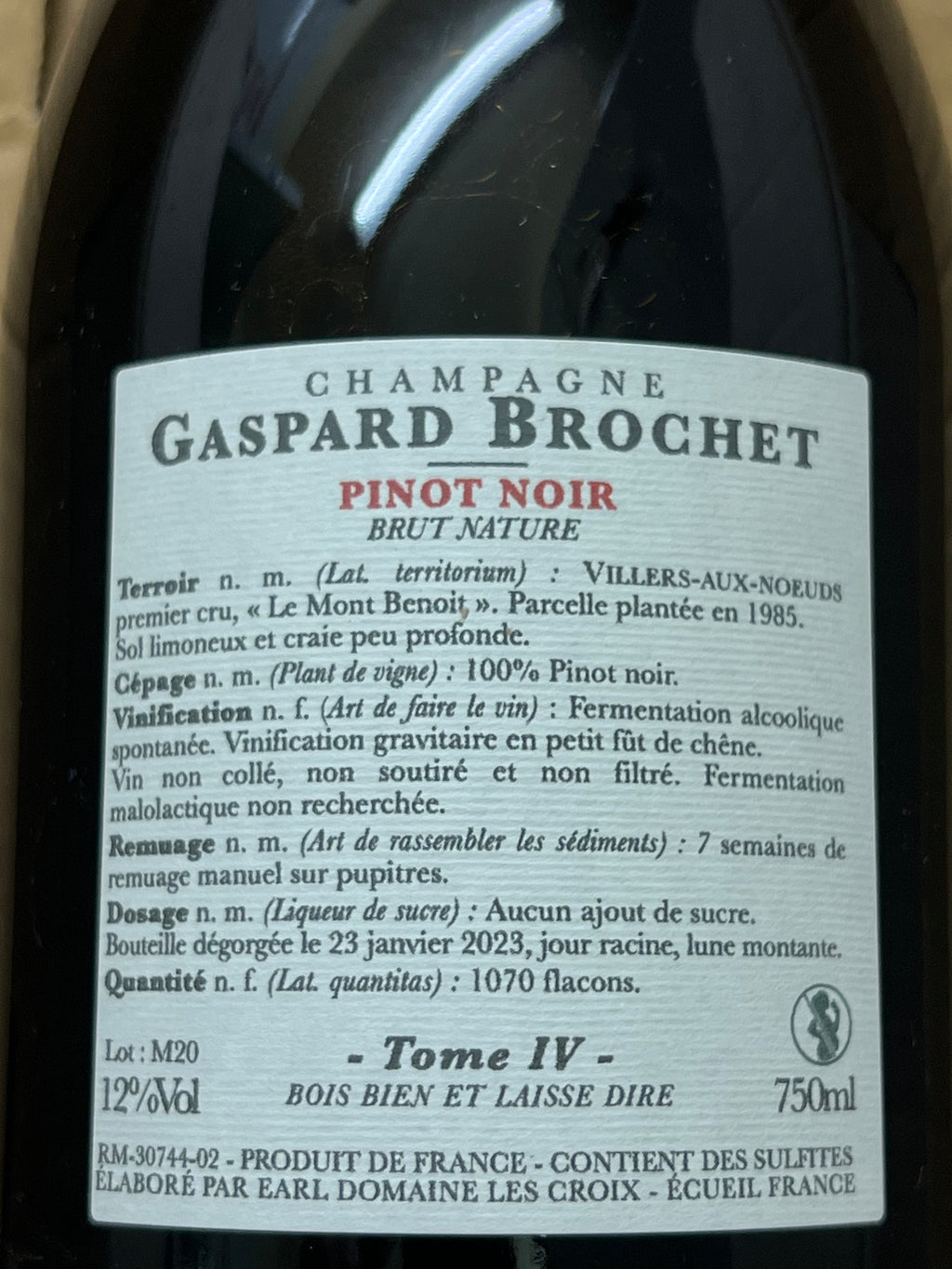 Gaspard Brochet “Tome IV”